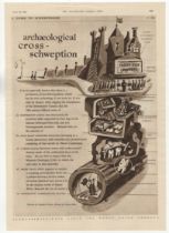 Schweppes 1951- Archaeological Cross-Schweption-Classic intergang full page advertisement clever