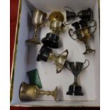 Sporting Cup Trophies - Small metal (7) fair condition