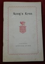 Booklet Kings Lynn Norfolk 1950 Temporary Official Guide very good condition