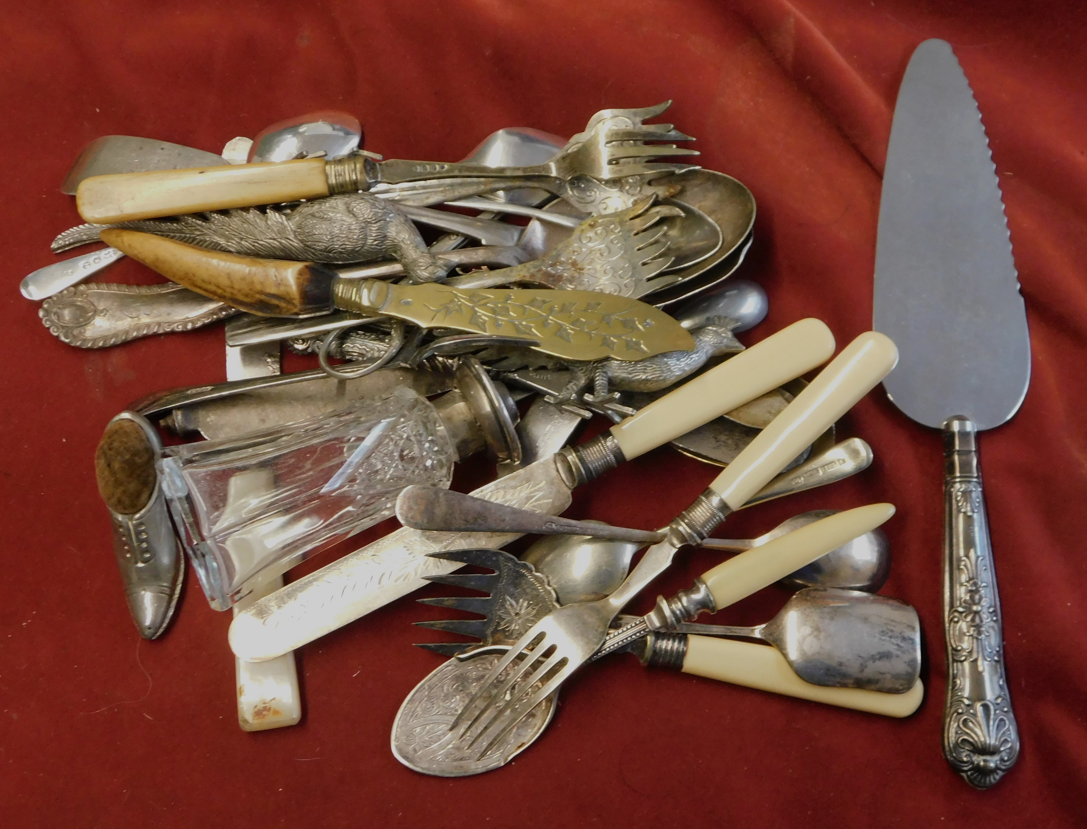Assortment of Cutlery - Knives, Forks, Spoons plus etc