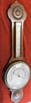 Barometer - Wooden Case (Oak) measurement 78cm, good condition