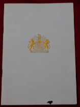 Programme in honour of the birthday of HM Queen Elizabeth II (9th June 1960) Held in Berlin.