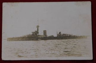 H.M.S. Monarch WWI Postcard, in excellent condition.