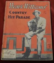 Hank Williams Country Hit Parade and Pictures published by Acuff Rose very good condition