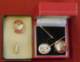 Lapel Pins - For Heart Foundation, (2) in one box - (1) in one box good condition