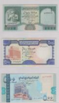 Yemen 1997 - 500 Rials P30, 2002 500 Rials P31, 1998 1000 Rials P32 all AUNC (3)