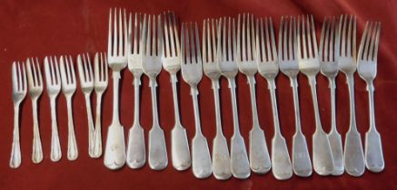 Cutlery - Dinner Forks (14) Dessert Forks (6) good condition