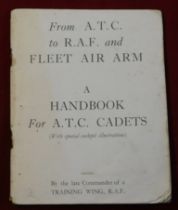 Book 'From ATC to RAF and Fleet Air Arm - A handbook for ATC Cadets' undated but clearly of mid-