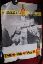Poster-Advert - 'A Holston Pils production'-black and white photo effect-measurements 76cm x 50cm-