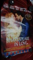 Film poster - 'Shakespeare in Love', starring Judi Dench-Colin Firth-measurements 67cm x 48cm