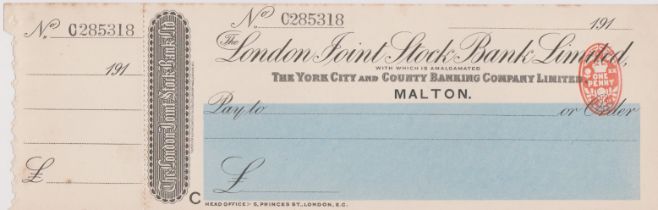London Joint Stock Bank Ltd., with which is amalgamated, York City & County Banking Co. Ltd.,