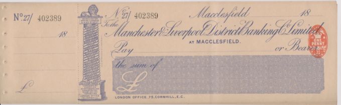 Manchester & Liverpool District Banking Co. Ltd., Macclesfield, mint order with C/F RO 25.2.10,