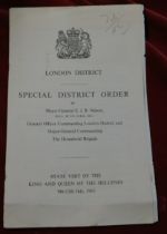 State Visit of the King and Queen of The Hellenes 9th-12th July, 1963 - London district special