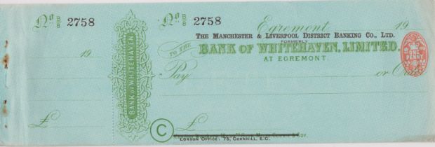 Manchester & Liverpool District Banking Co. Ltd., formerly Bank of Whitehaven Limited Egremont, mint