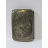SILVER CIGARETTE CASE, plain bowed form silver cigarette case, Birmingham HM, 76.9 grams