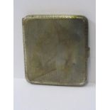 SILVER CIGARETTE CASE, engine turned decoration, Birmingham 1930, 113 grams