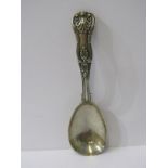 VICTORIAN SILVER CADDY SPOON, maker HH London 1846 11.5cms long