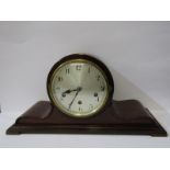 VINTAGE CLOCK, mahogany cased Westminster chiming clock by Junghans, Werttemberg