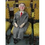 ANTIQUE VENTRILOQUIST DUMMY, "Peter" with all mechanisms functioning, in original box with some