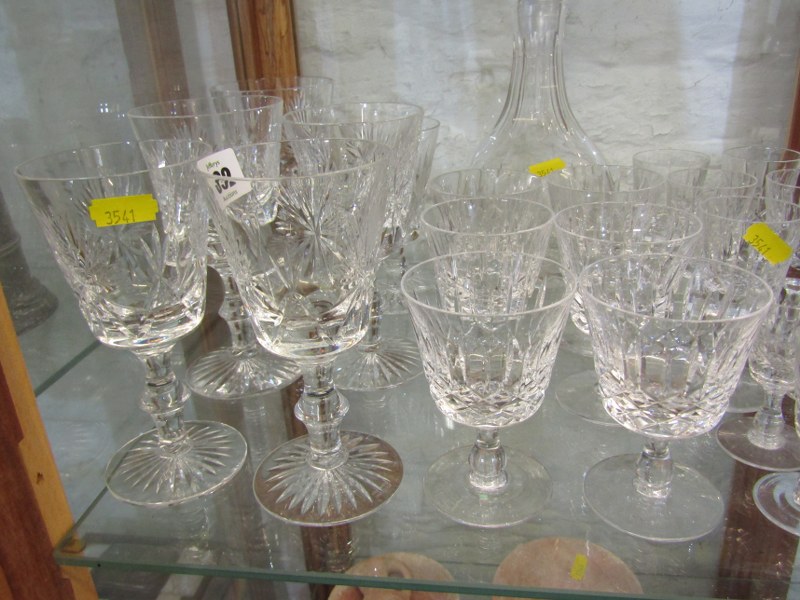 CUT GLASS, collection of Edinburgh crystal cut glass tableware, together with similar decanter - Image 2 of 2