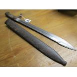 WWI, German saw-back bayonet by C. Dietrich with sheath