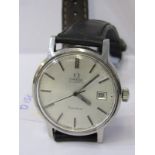 GENTLEMAN'S OMEGA AUTOMATIC WRIST WATCH, appears to be in working condition, screw back case with