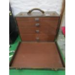 VINTAGE MEDICAL, a doctor's fitted brown leather medical instrument and accessory case, 41cm width