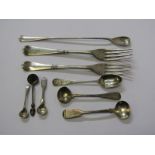PAIR OF GEORGIAN FORKS, pair of Georgian silver forks, possibly London 1770, also collection of
