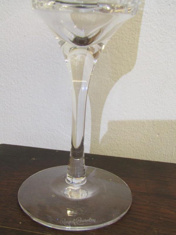 CUT GLASS, set of 8 Royal Brierley cut glass goblets - Image 5 of 6