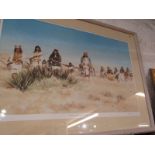 DES ROSSER SMITH, limited edition colour print "Jeronimo and his gang of hostile Chiricahua