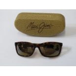 MAUI JIM PUHI BROWN TORTOISE SUNGLASSES, 785-10, with hard case