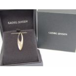 GEORG JENSEN, Danish silver necklace pendant, no 500, marked 925 on a silver 17" belcher chain,