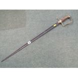 MARITIME, 19th Century Naval officer's sword (no scabbard), 75cm blade length