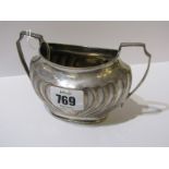 VICTORIAN SILVER TWIN HANDLED SUCRIER, fluted base, Sheffield 1891, 137 grams