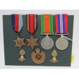 MEDALS WWII GROUP OF 4, including 39/45 Star and Burma Star, war & defence medals, to Royal