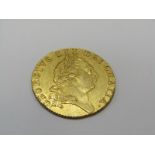 GEORGE III GOLD GUINEA, 1787, high grade