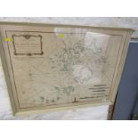 ISLANDS OF SCILLY, facsimile map by Tovey & Ginver, 56cm x 71cm