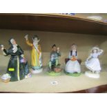 DOULTON FIGURES, 4 figure groups including "Votes for Women", "Christmas Parcels" and "Rest Awhile",