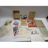 EPHEMERA, collection to include Brooklands and olympics, official race card August 7th 1939, 1936