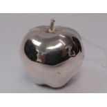 SILVER HM APPLE ORNAMENT