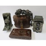 PHOTOGRAPHY, Kodak no2 Hawkette bakelite camera, also Ensign Greyhound camera, Franke & Heidecke