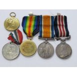 WWI GROUP OF 3, Military medal, War & Defence medal, to 813 Pte. J. Bethel of the RAMC, the Military