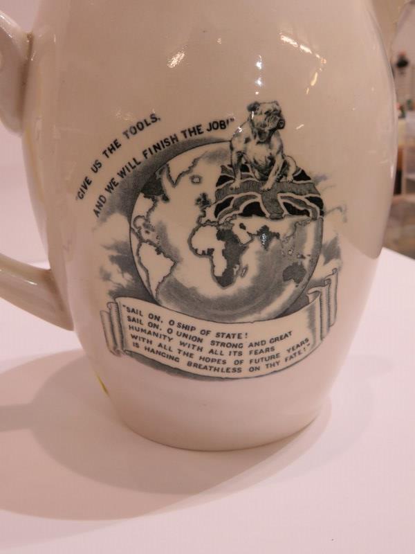 CHURCHILL, Copeland Spode American design water jug, 17cm height, also Doulton "Sea Shanty" jug, - Image 3 of 8