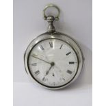 SILVER PAIR CASED POCKET WATCH, in a/f condition