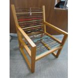 FISHING ROD CHAIR, featured in the "Money for nothing" programme series 4 episode 18, oak framed