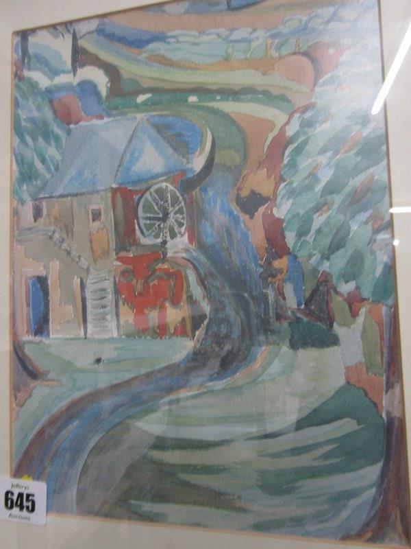 ALEC WALKER, Newlyn, 2 prints "Lamorna Mill" and "Workers in the Violet Fields, - Image 2 of 3