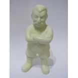 BOVEY POTTERY, cream glazed figure of Stalin, 20cm height