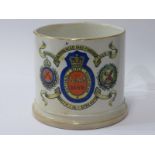 WIMBLEDON NATIONAL RIFLE ASSOCIATION, 1889 Wimbledon commemorative large tankard, 11.5cm height