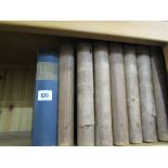 WILLIAM M THACKERAY, "Vanity Fair" 1848 first edition in book form, together with 7 volumes of