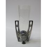 WMF, Jugendstil cut glass flower holder, model no 115A, 16cm height